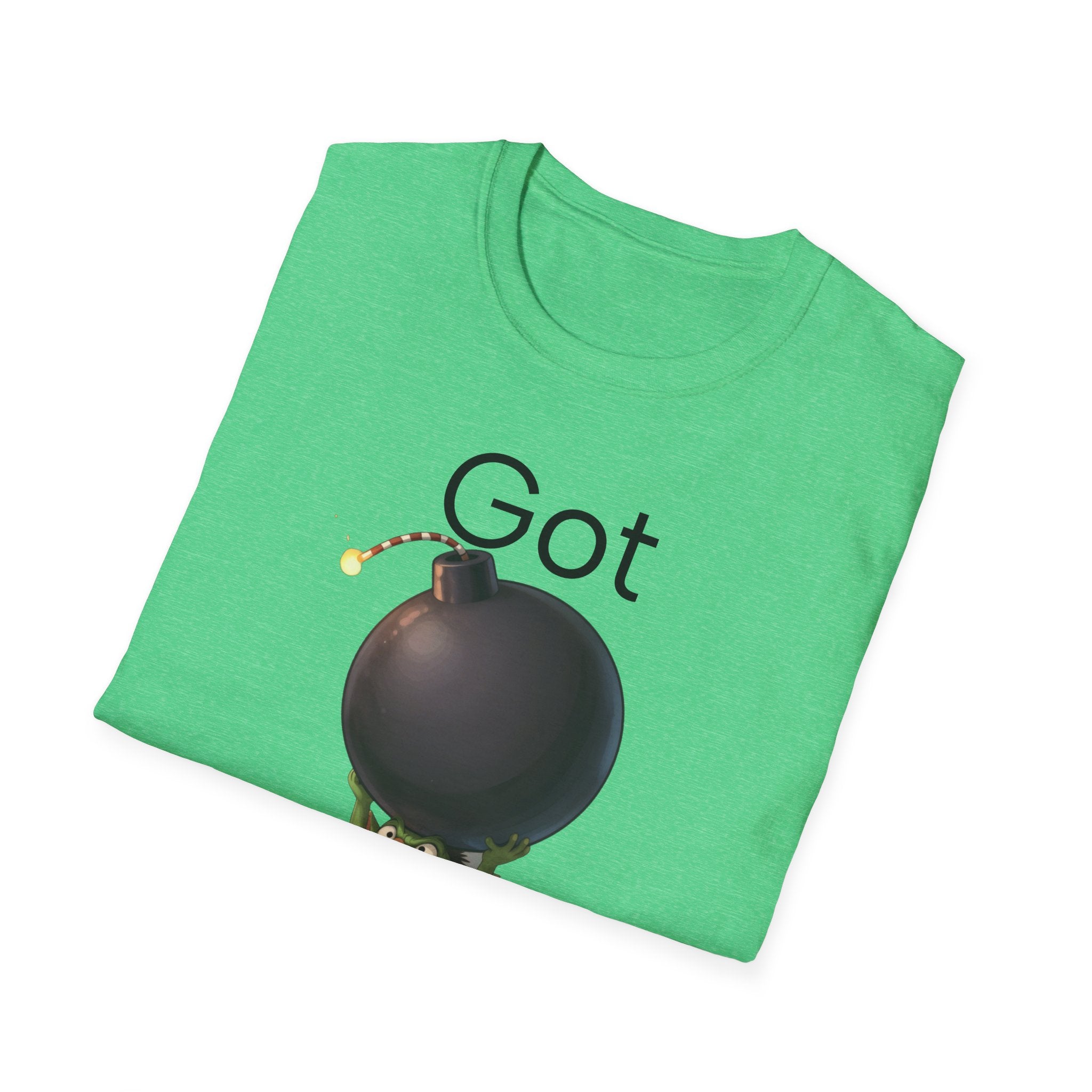 Got Bomb? T-Shirt — Cute Goblin Holding Bomb Graphic Tee