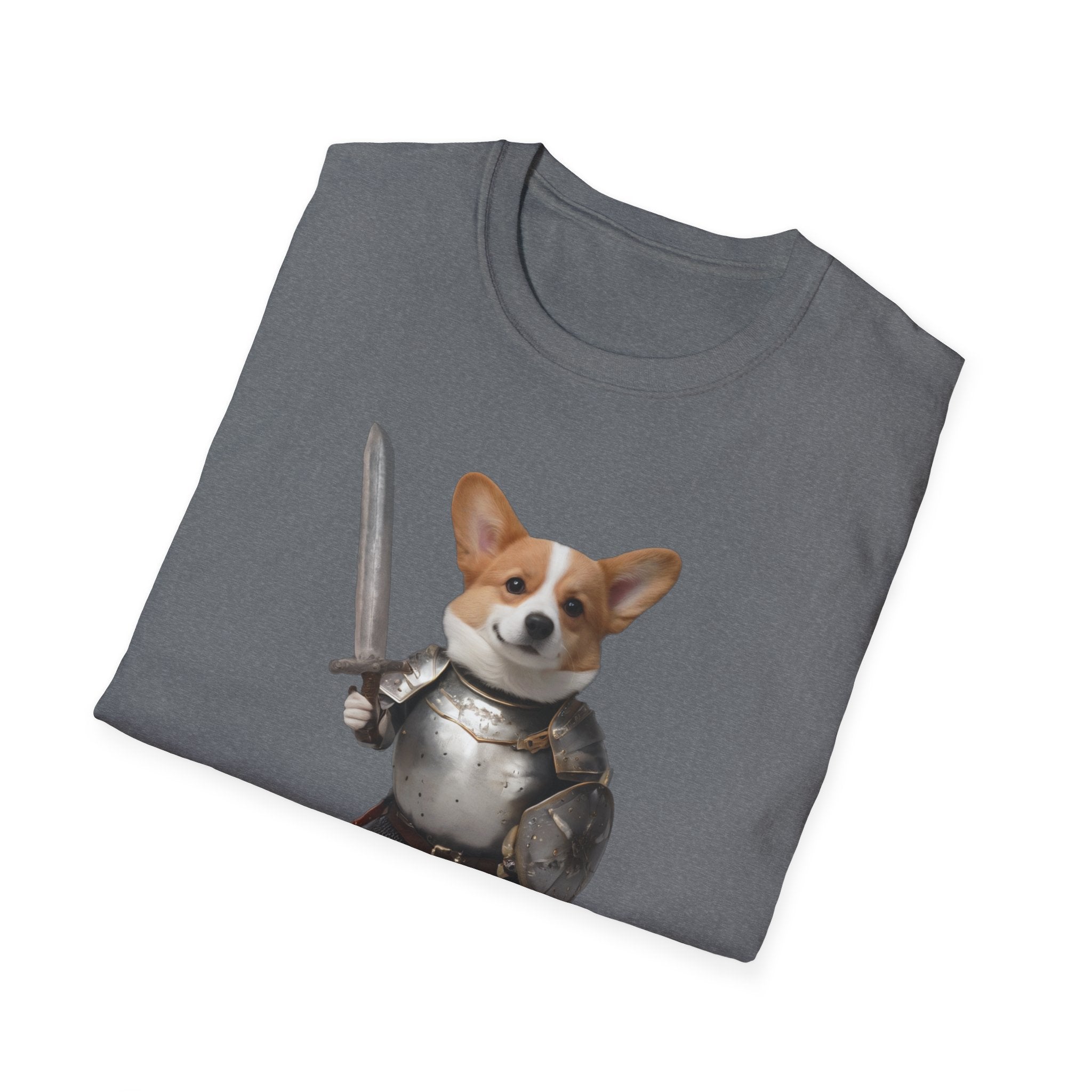 Funny Corgi T-Shirt — Sir Galahound Corgi Knight Graphic Tee