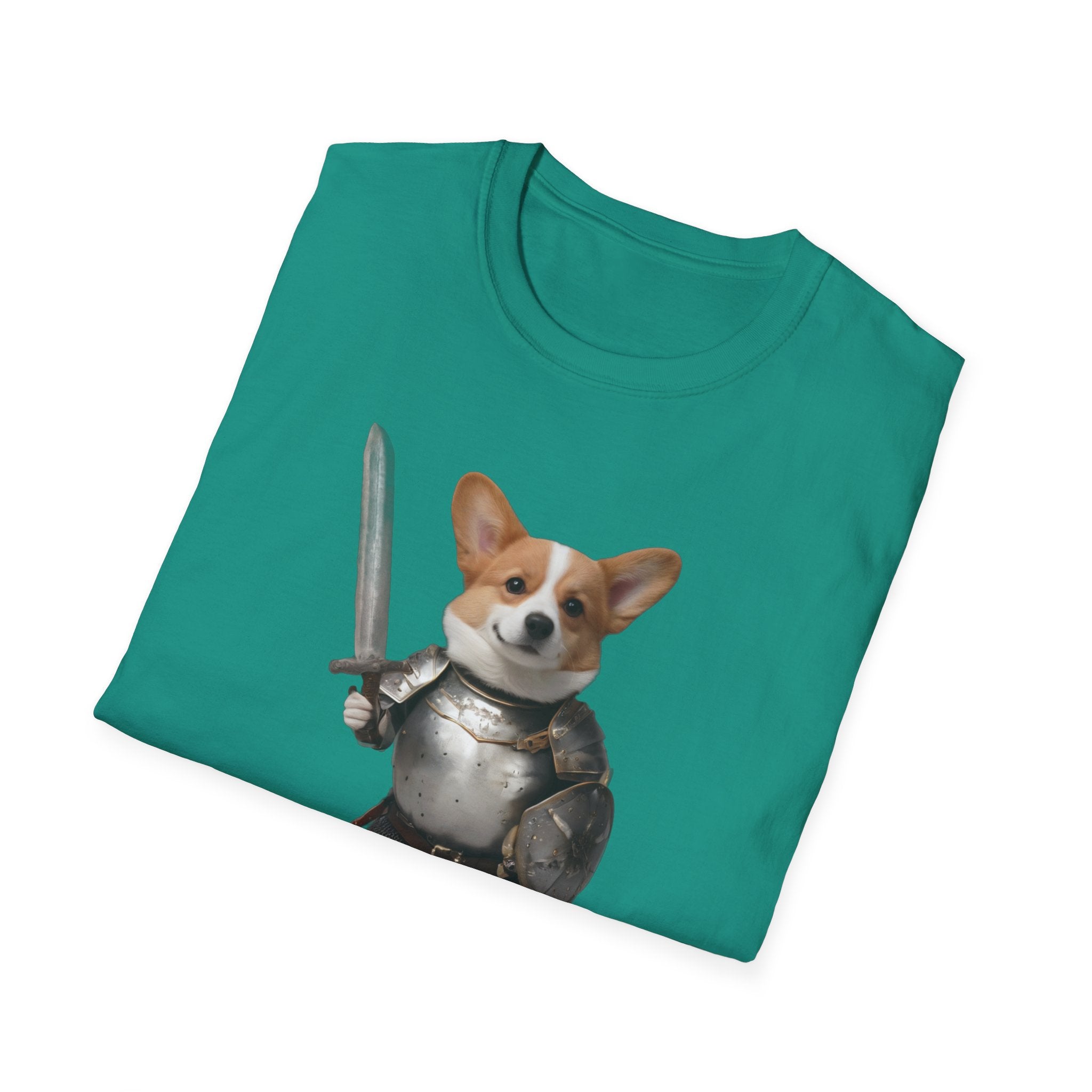 Funny Corgi T-Shirt — Sir Galahound Corgi Knight Graphic Tee