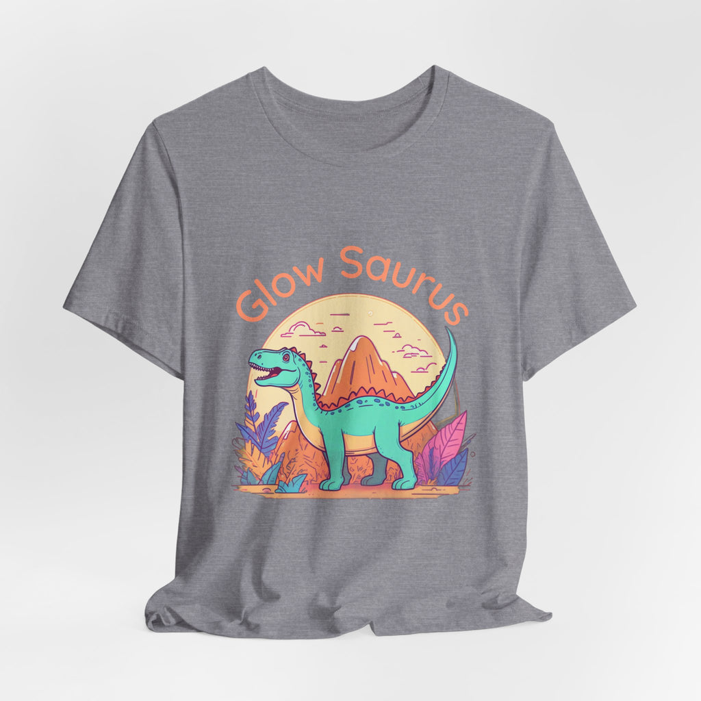 Glow Saurus Tee — Cute Retro Dinosaur T‑Shirt