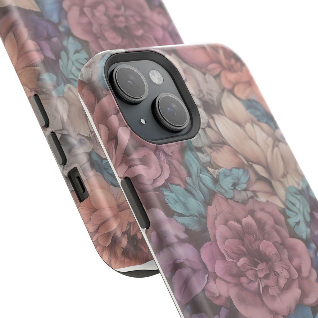 Floral Pattern Phone Case | Magnetic Impact-Resistant Case