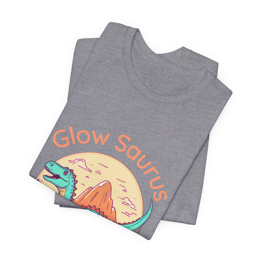 Glow Saurus Tee — Cute Retro Dinosaur T‑Shirt
