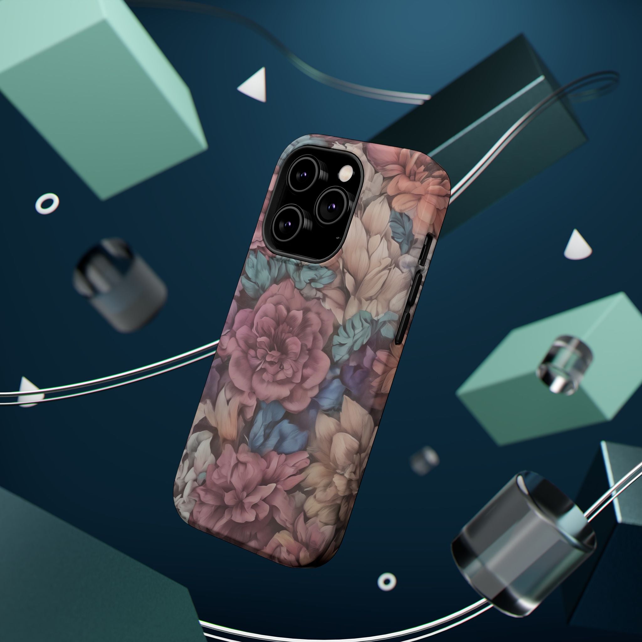 Floral Pattern Phone Case | Magnetic Impact-Resistant Case
