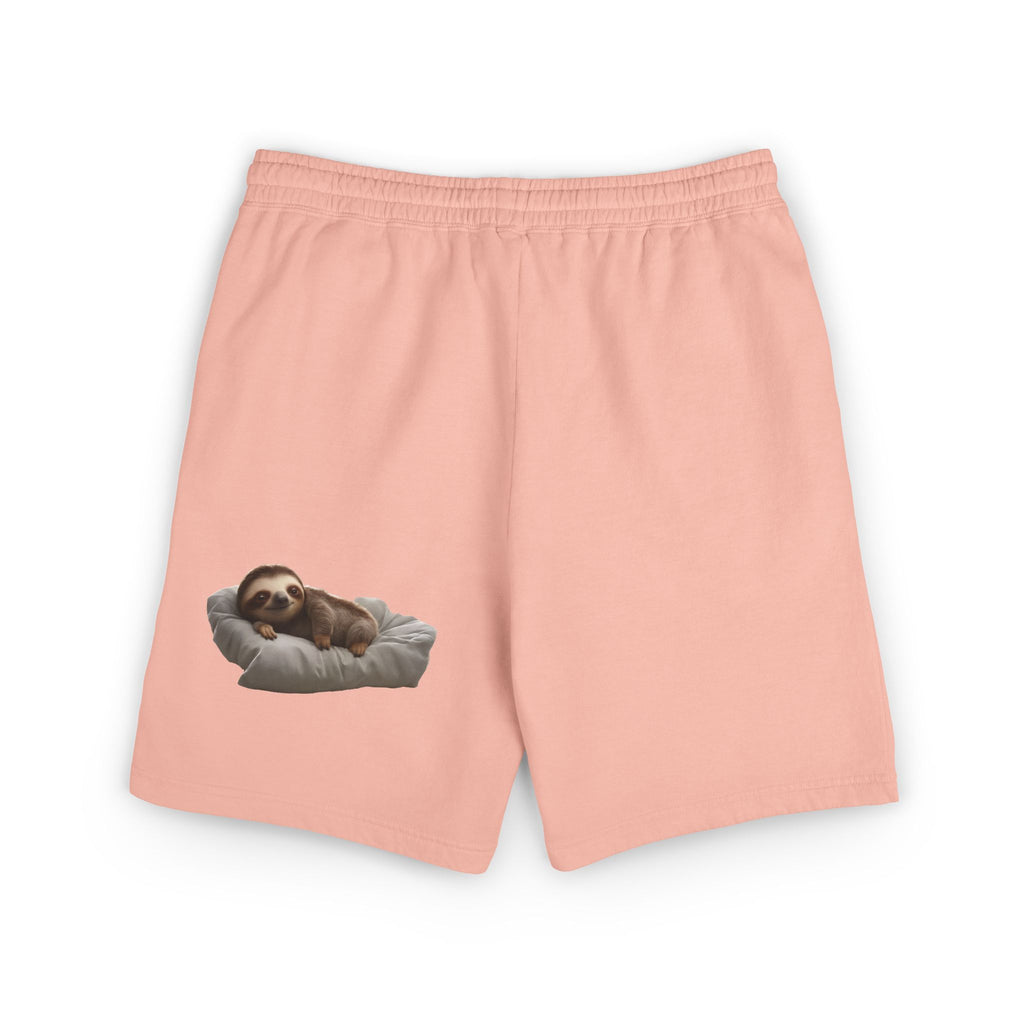 Sloth Lounge Sweat Shorts — Cozy Fleece Sleep & Relax Shorts