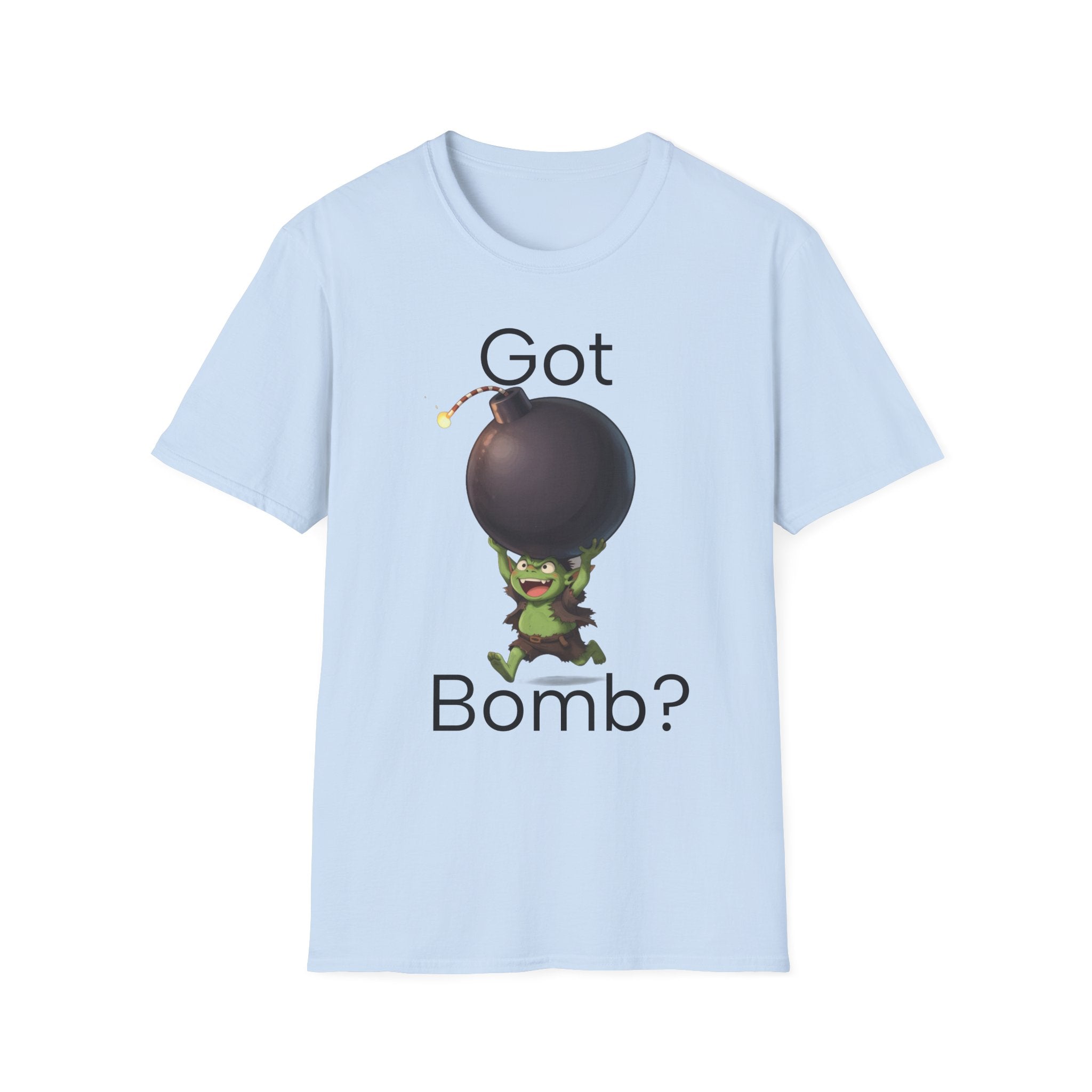 Got Bomb? T-Shirt — Cute Goblin Holding Bomb Graphic Tee