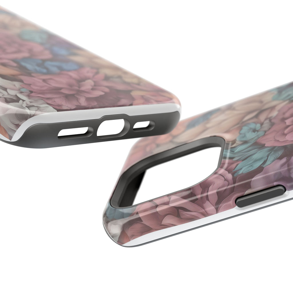 Floral Pattern Phone Case | Magnetic Impact-Resistant Case