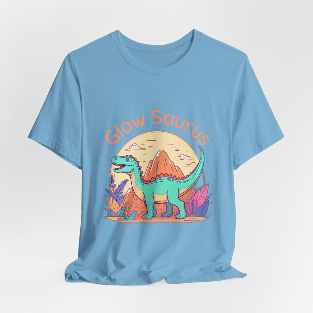 Glow Saurus Tee — Cute Retro Dinosaur T‑Shirt