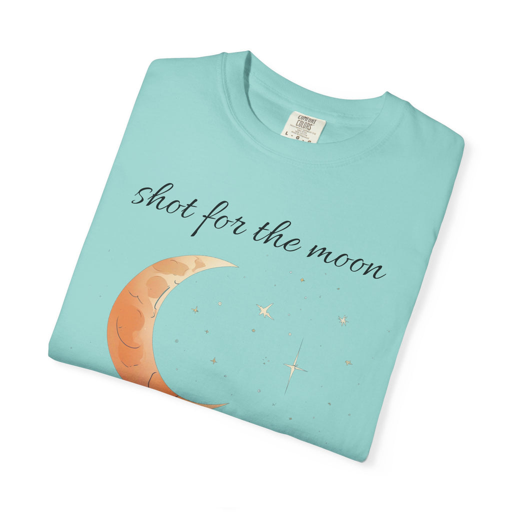 Shot for the Moon Rocket Moon T-Shirt | Landed Among the Stars