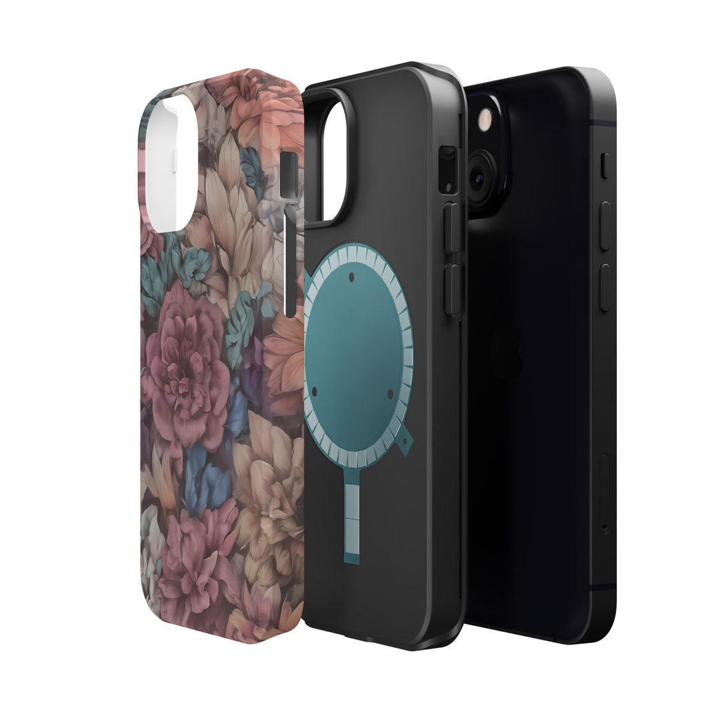 Floral Pattern Phone Case | Magnetic Impact-Resistant Case