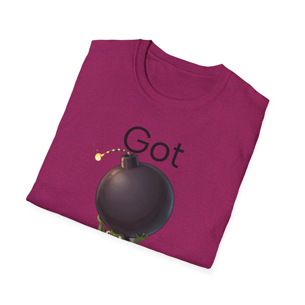 Got Bomb? T-Shirt — Cute Goblin Holding Bomb Graphic Tee