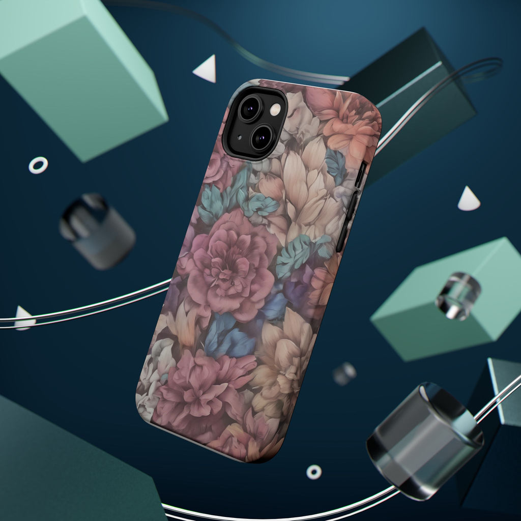 Floral Pattern Phone Case | Magnetic Impact-Resistant Case