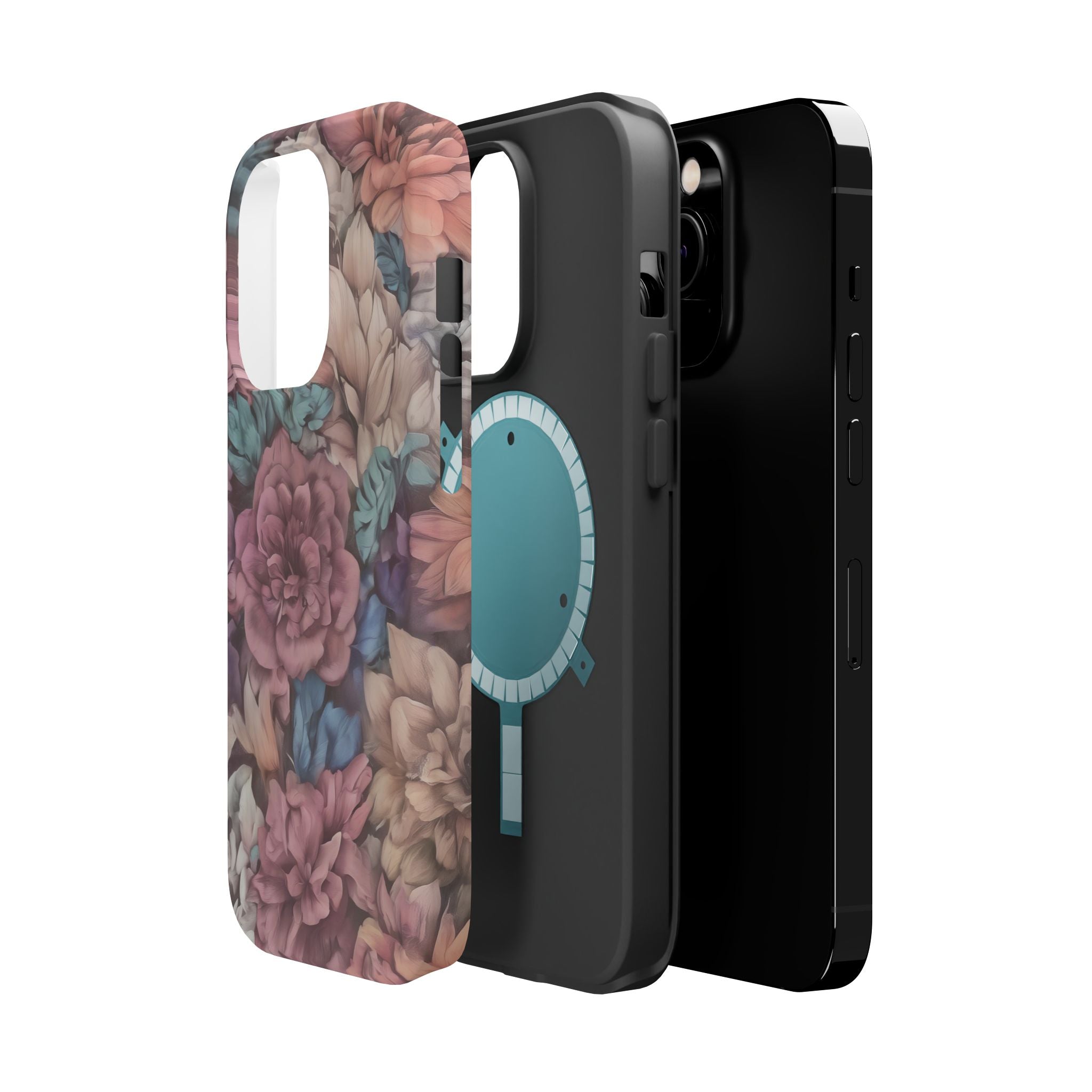 Floral Pattern Phone Case | Magnetic Impact-Resistant Case