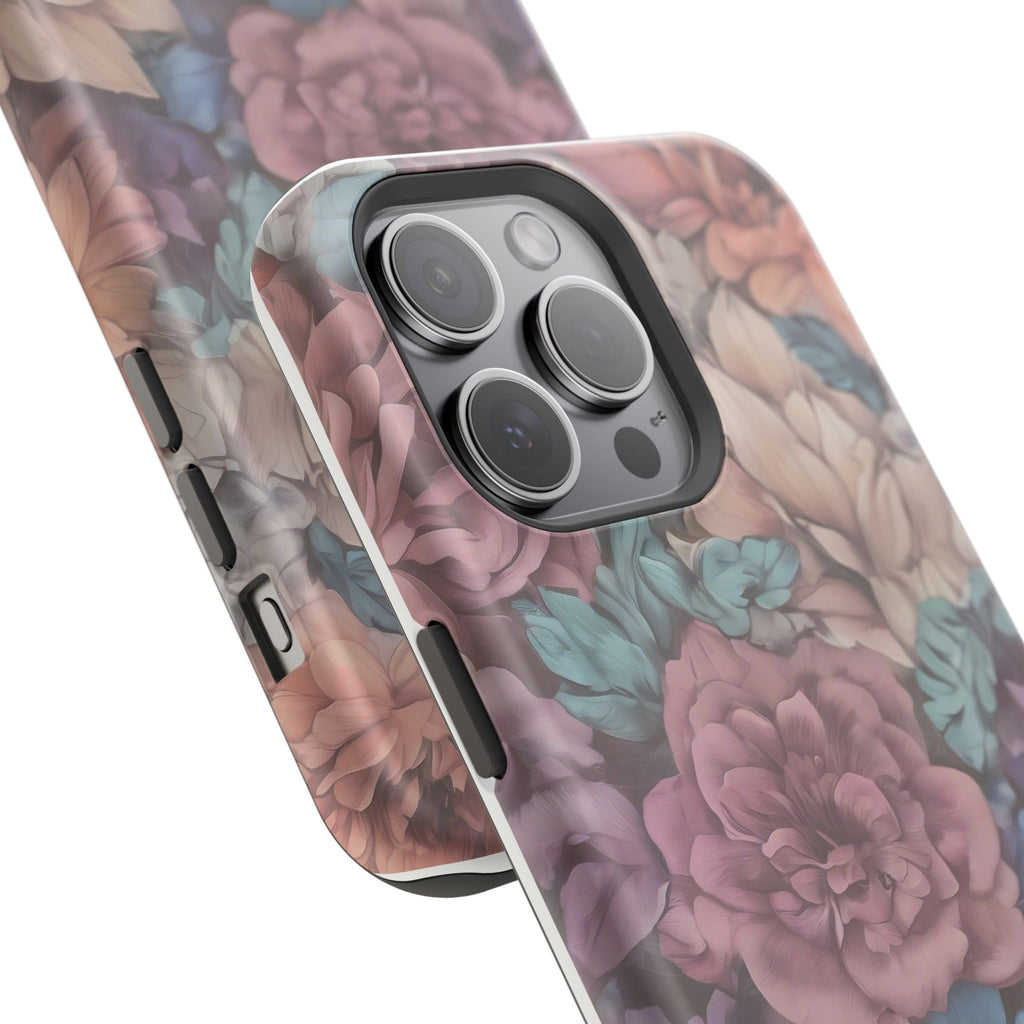 Floral Pattern Phone Case | Magnetic Impact-Resistant Case