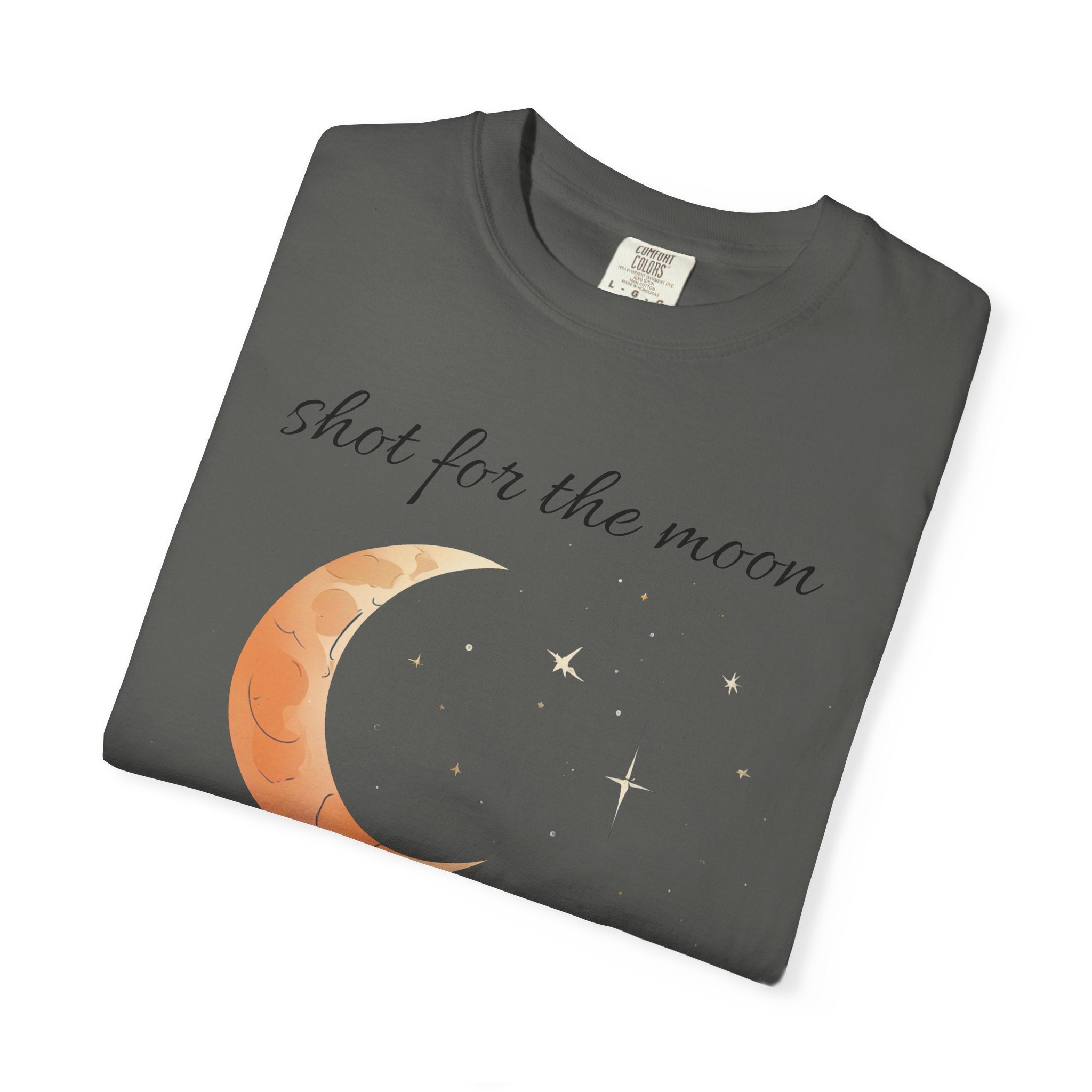 Shot for the Moon Rocket Moon T-Shirt | Landed Among the Stars