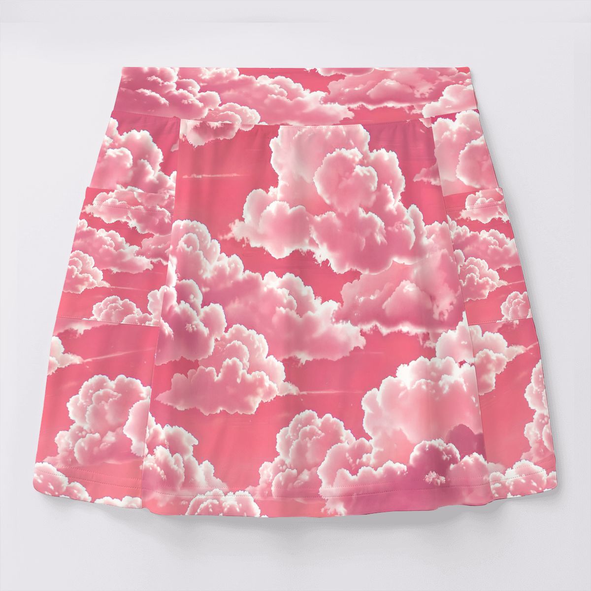 Cute Pink Cloud Tennis Skirt