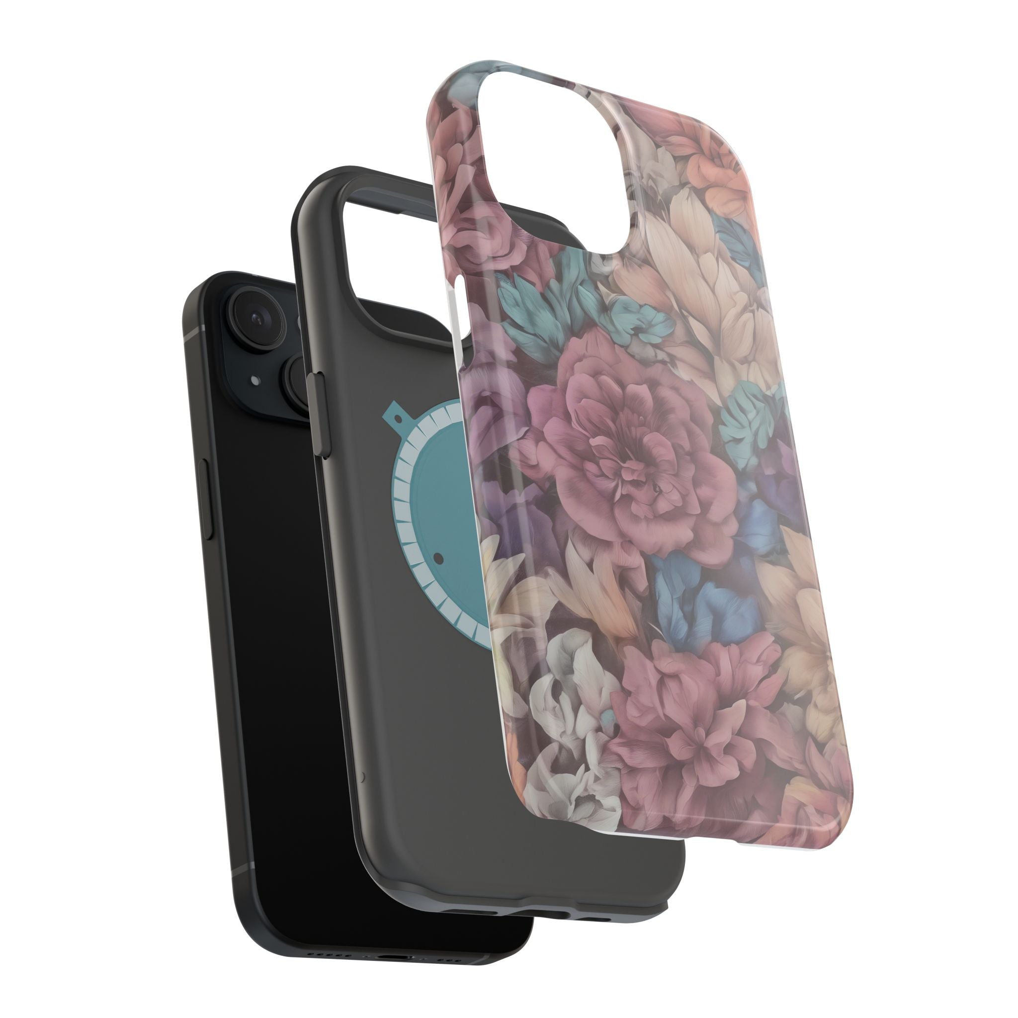 Floral Pattern Phone Case | Magnetic Impact-Resistant Case
