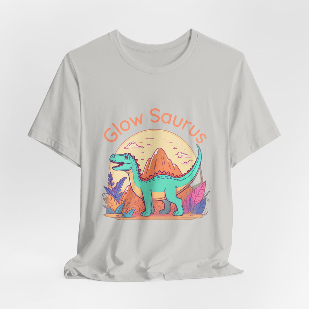 Glow Saurus Tee — Cute Retro Dinosaur T‑Shirt