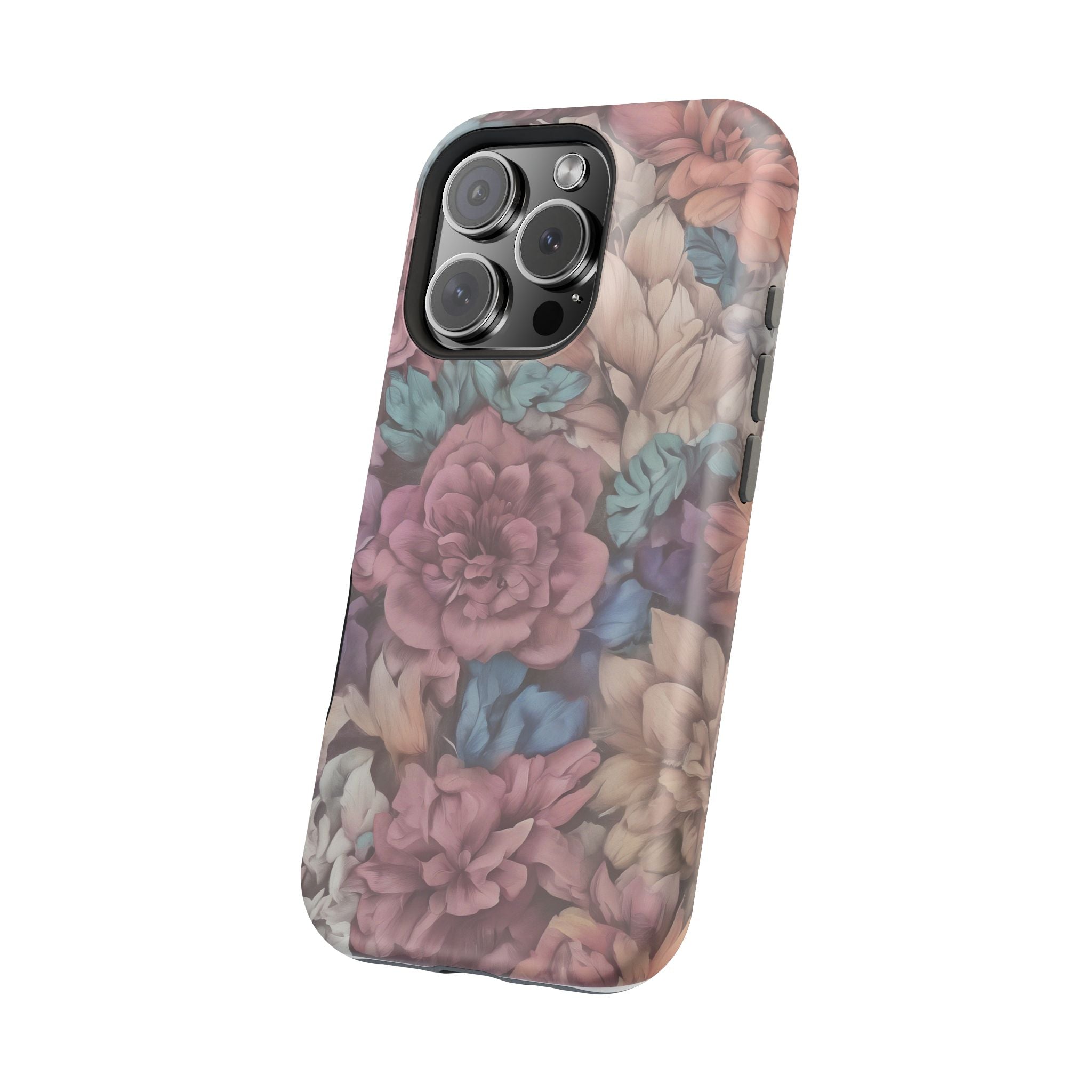 Floral Pattern Phone Case | Magnetic Impact-Resistant Case