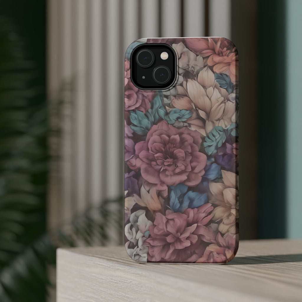 Floral Pattern Phone Case | Magnetic Impact-Resistant Case
