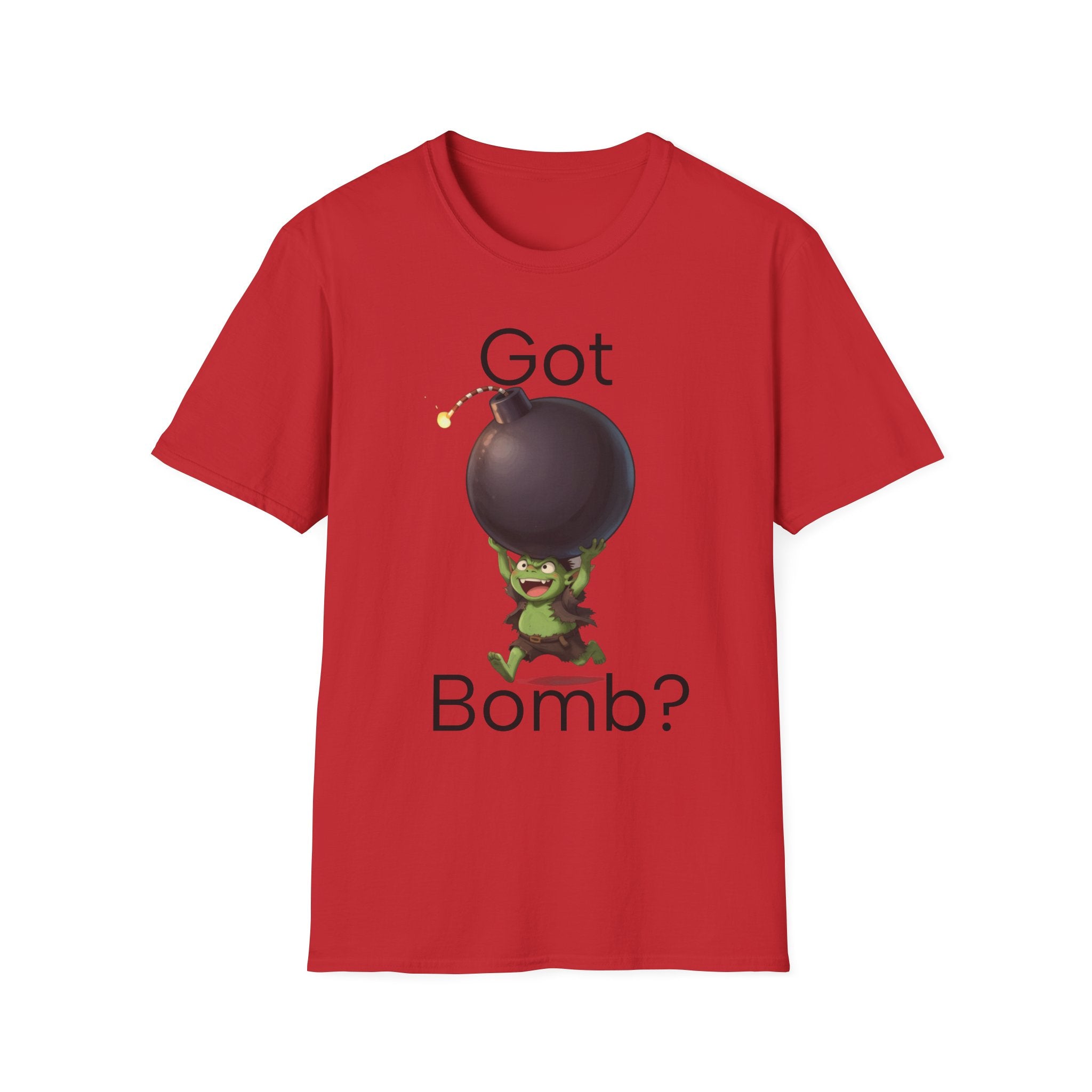 Got Bomb? T-Shirt — Cute Goblin Holding Bomb Graphic Tee