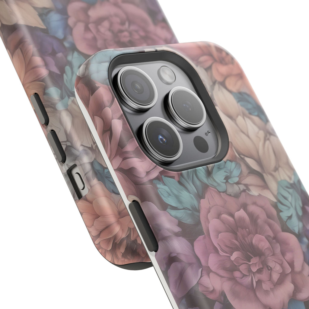 Floral Pattern Phone Case | Magnetic Impact-Resistant Case