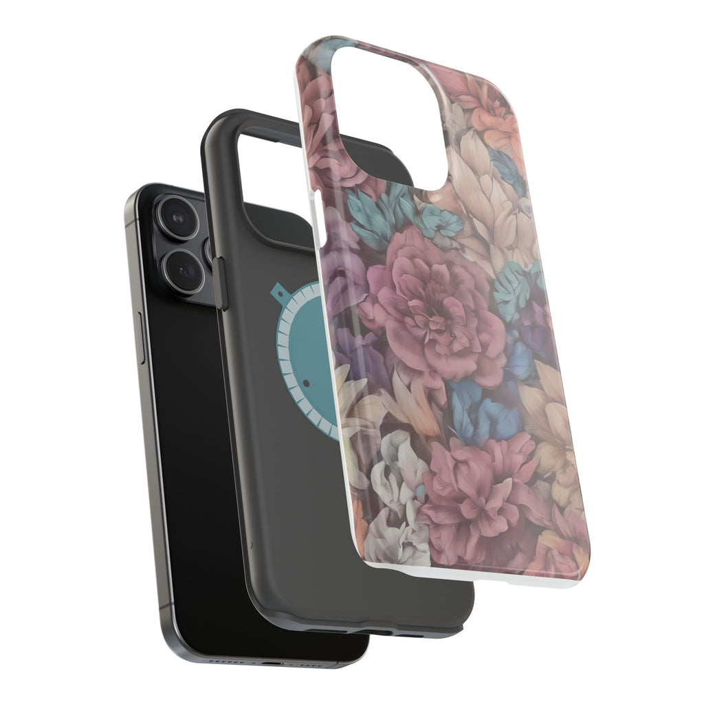 Floral Pattern Phone Case | Magnetic Impact-Resistant Case