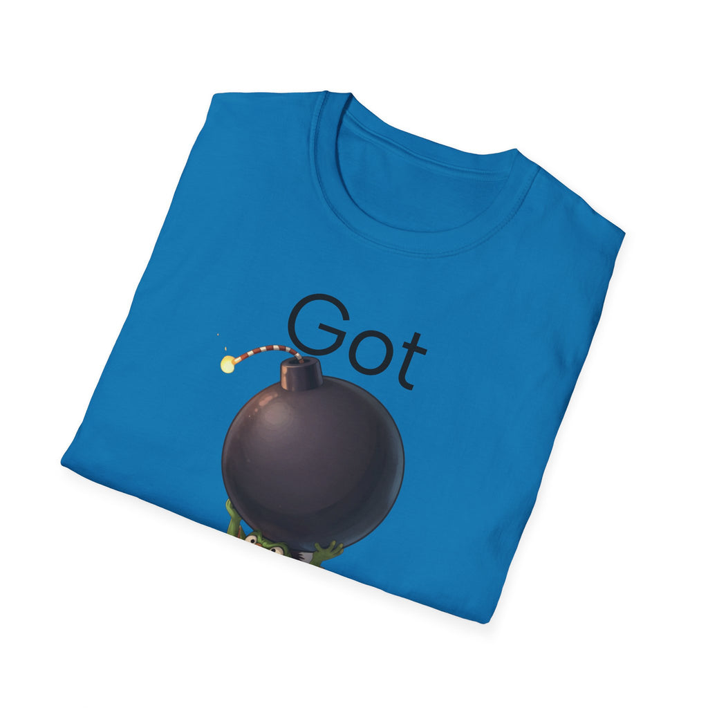 Got Bomb? T-Shirt — Cute Goblin Holding Bomb Graphic Tee