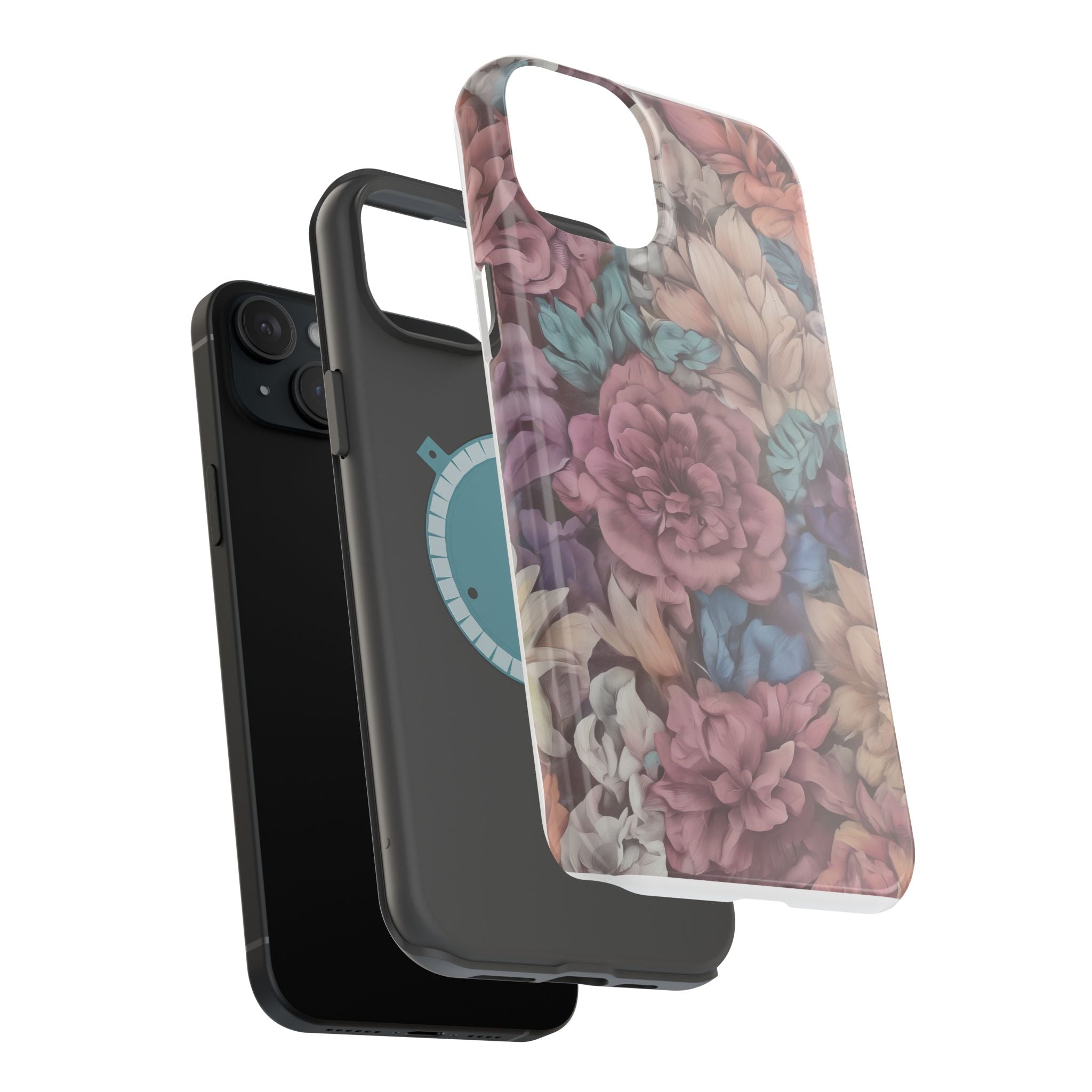 Floral Pattern Phone Case | Magnetic Impact-Resistant Case
