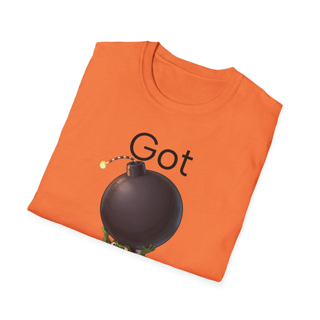 Got Bomb? T-Shirt — Cute Goblin Holding Bomb Graphic Tee