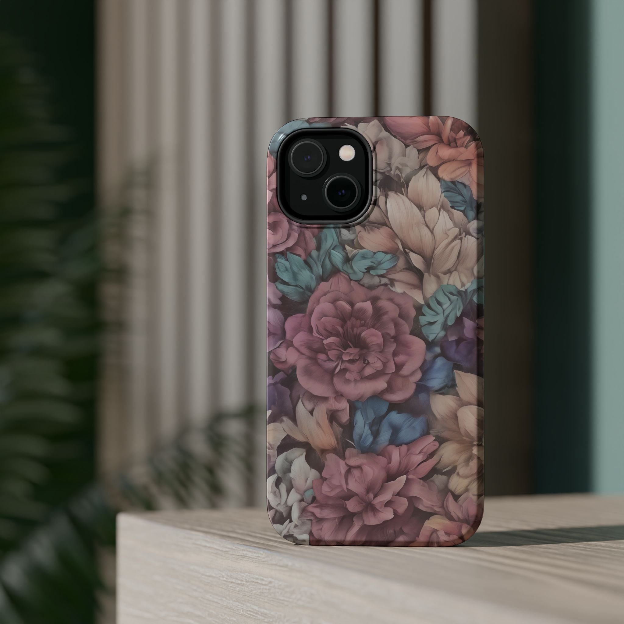 Floral Pattern Phone Case | Magnetic Impact-Resistant Case