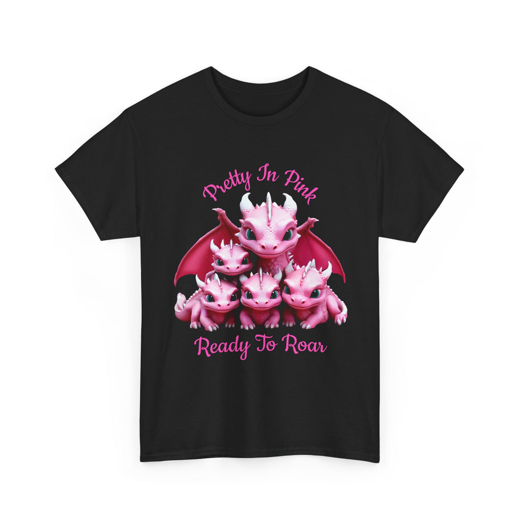 Pretty In Pink Dragons tee | Ready To Roar design