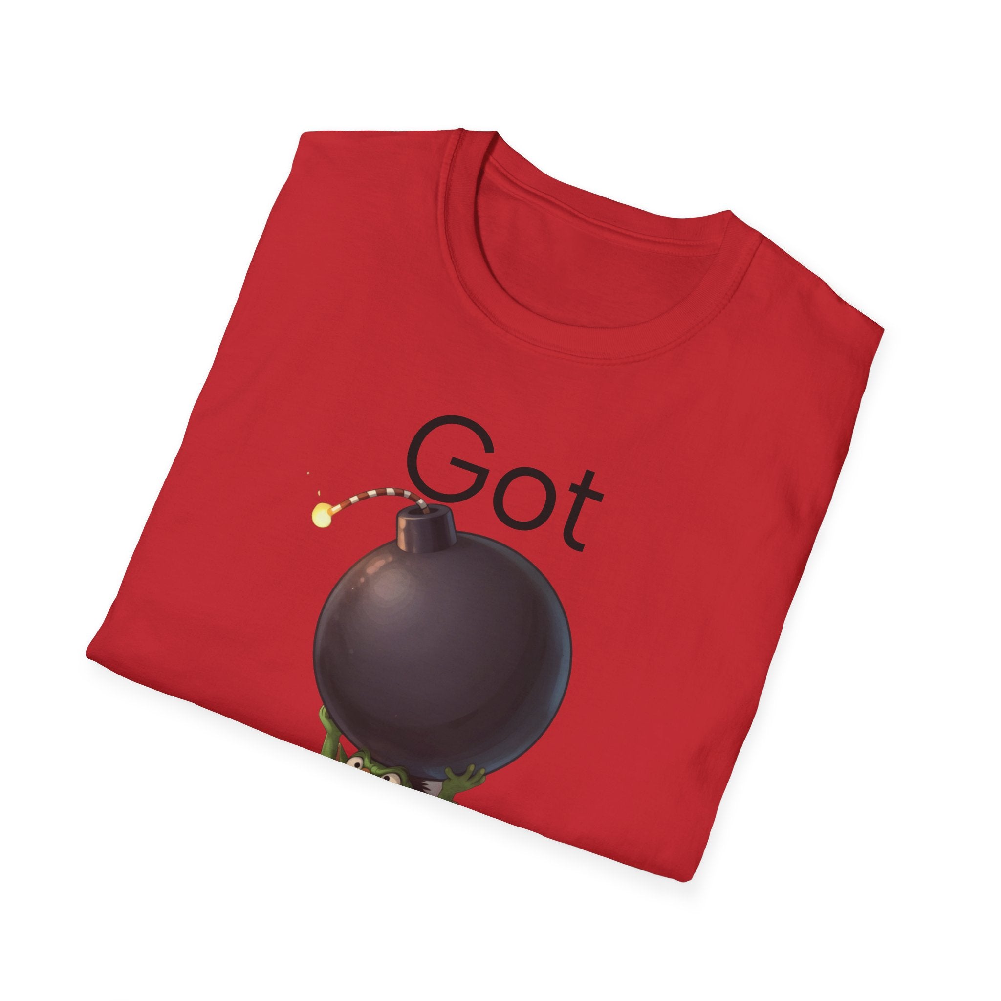 Got Bomb? T-Shirt — Cute Goblin Holding Bomb Graphic Tee