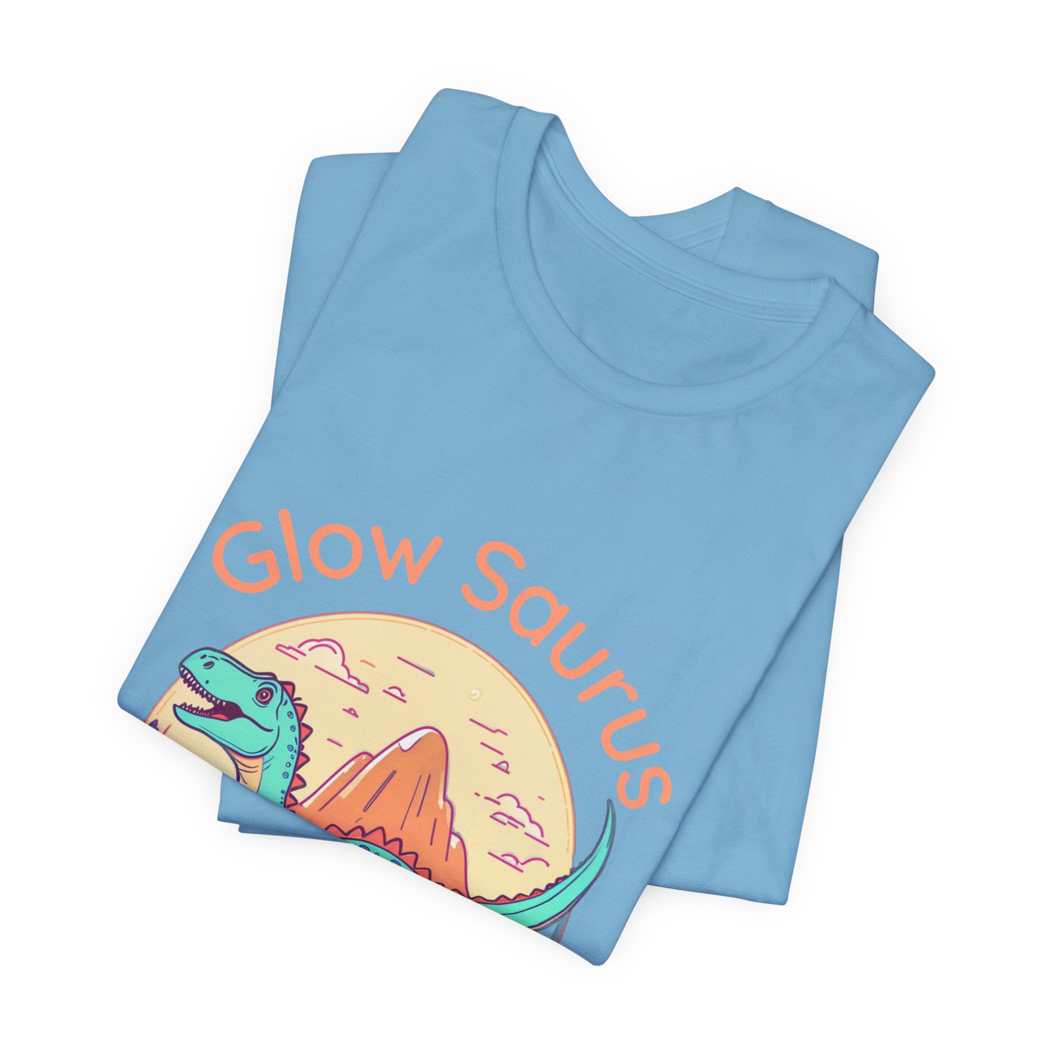 Glow Saurus Tee — Cute Retro Dinosaur T‑Shirt