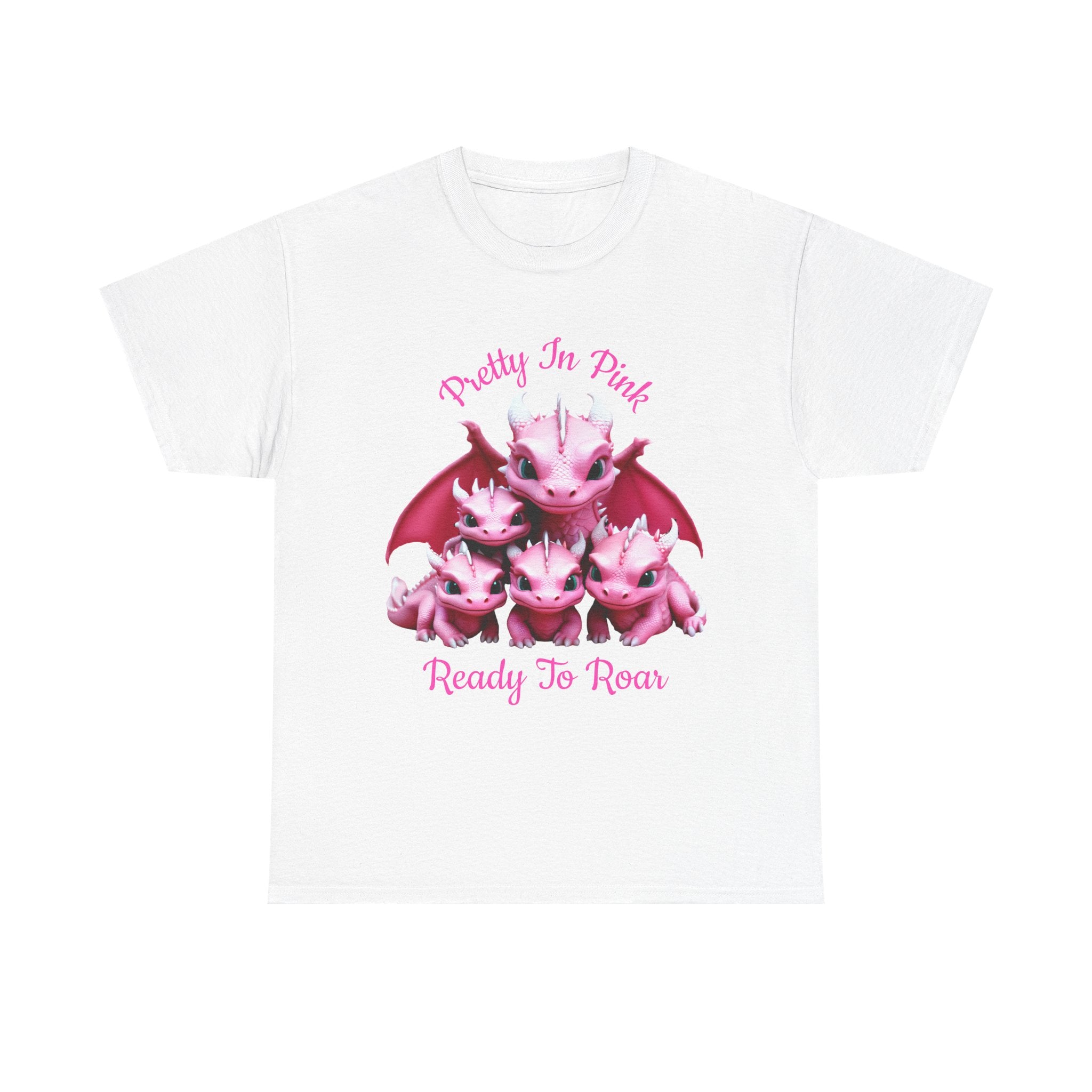Pretty In Pink Dragons tee | Ready To Roar design
