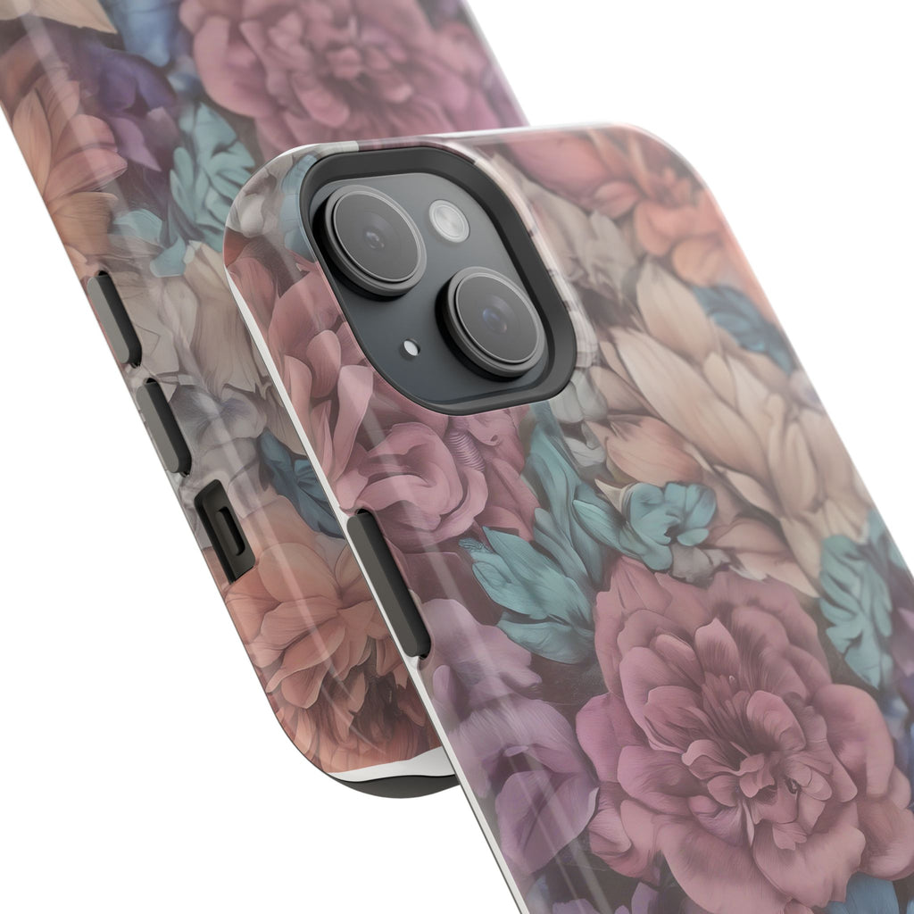 Floral Pattern Phone Case | Magnetic Impact-Resistant Case