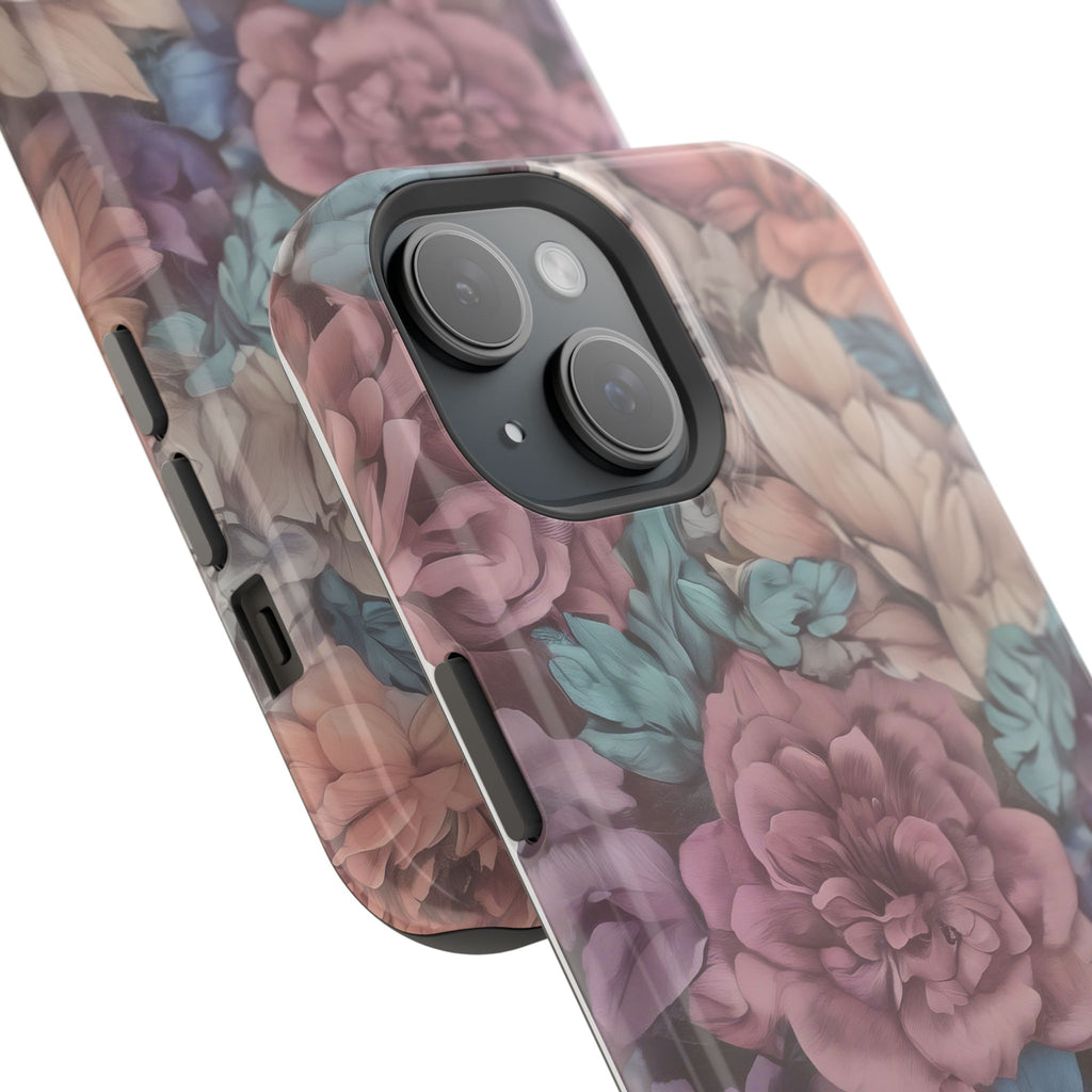 Floral Pattern Phone Case | Magnetic Impact-Resistant Case