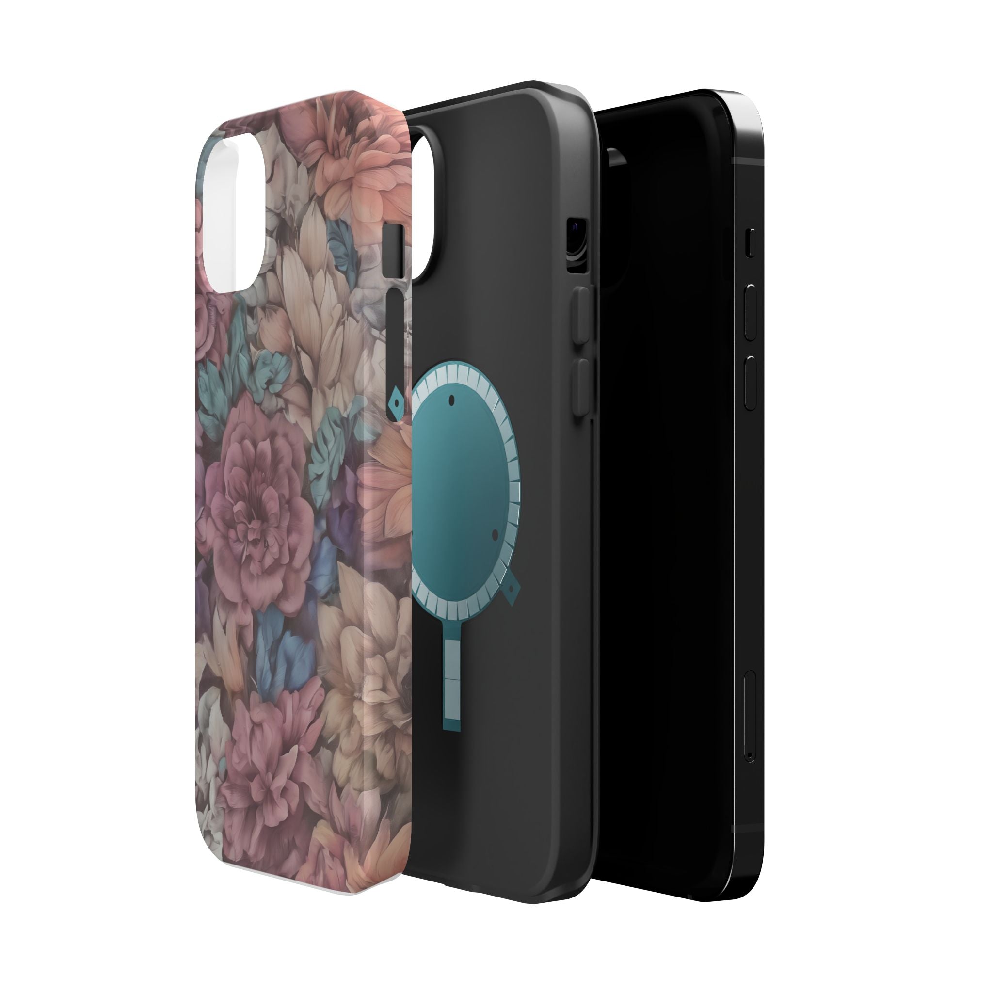 Floral Pattern Phone Case | Magnetic Impact-Resistant Case