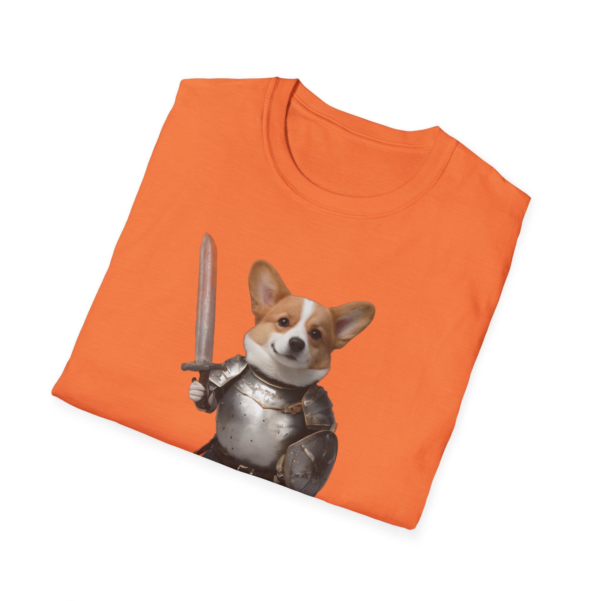 Funny Corgi T-Shirt — Sir Galahound Corgi Knight Graphic Tee