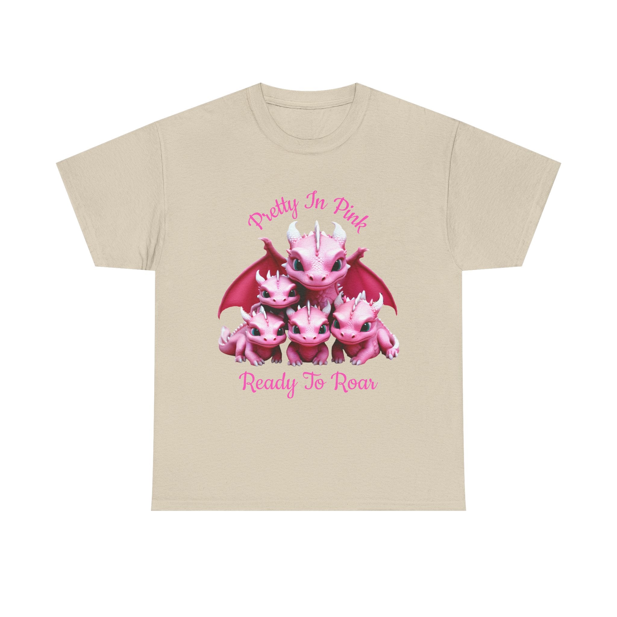 Pretty In Pink Dragons tee | Ready To Roar design