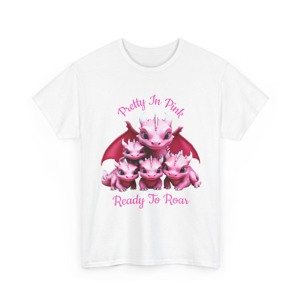 Pretty In Pink Dragons tee | Ready To Roar design