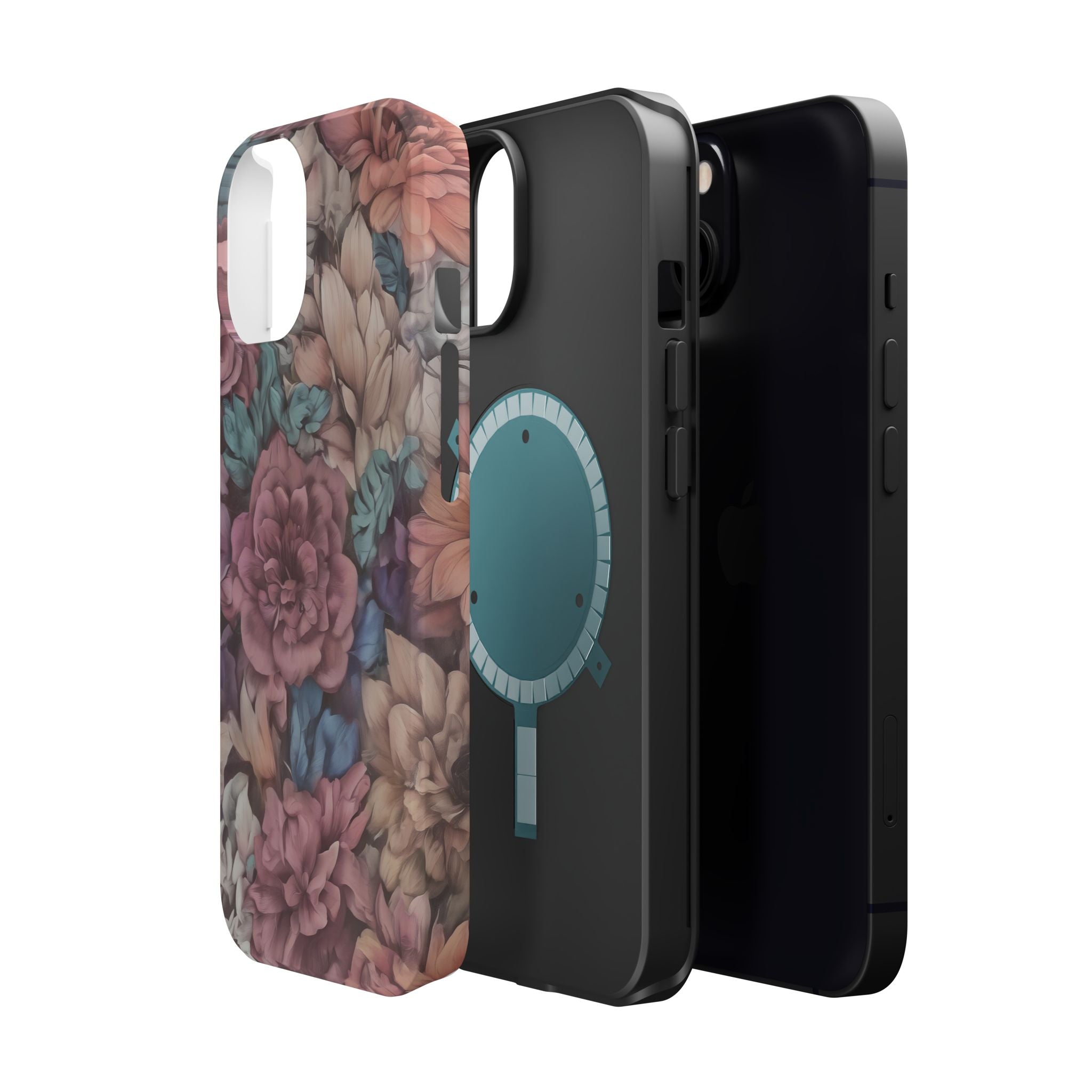Floral Pattern Phone Case | Magnetic Impact-Resistant Case
