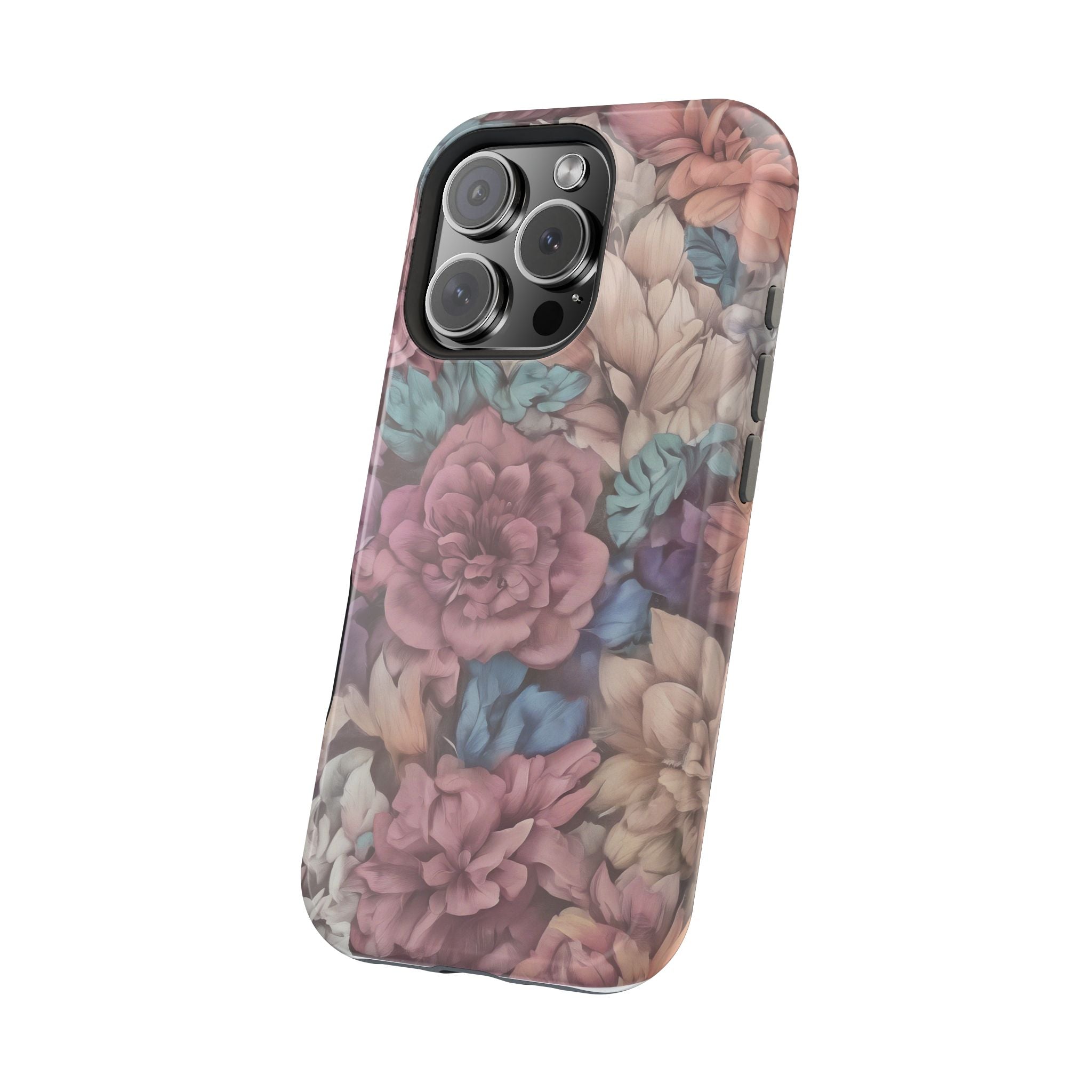 Floral Pattern Phone Case | Magnetic Impact-Resistant Case