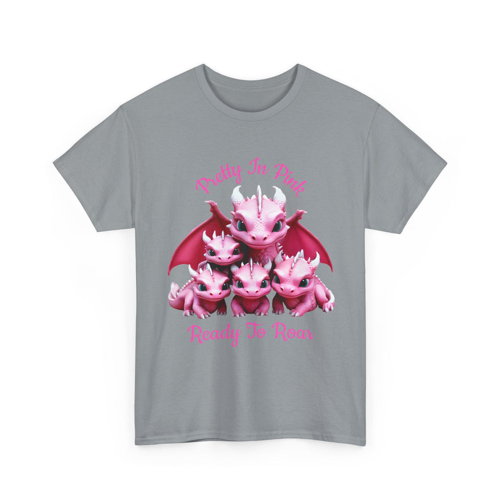 Pretty In Pink Dragons tee | Ready To Roar design