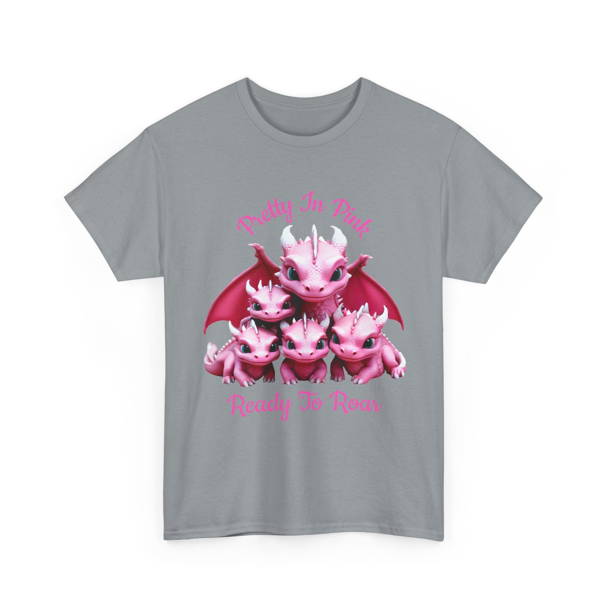 Pretty In Pink Dragons tee | Ready To Roar design