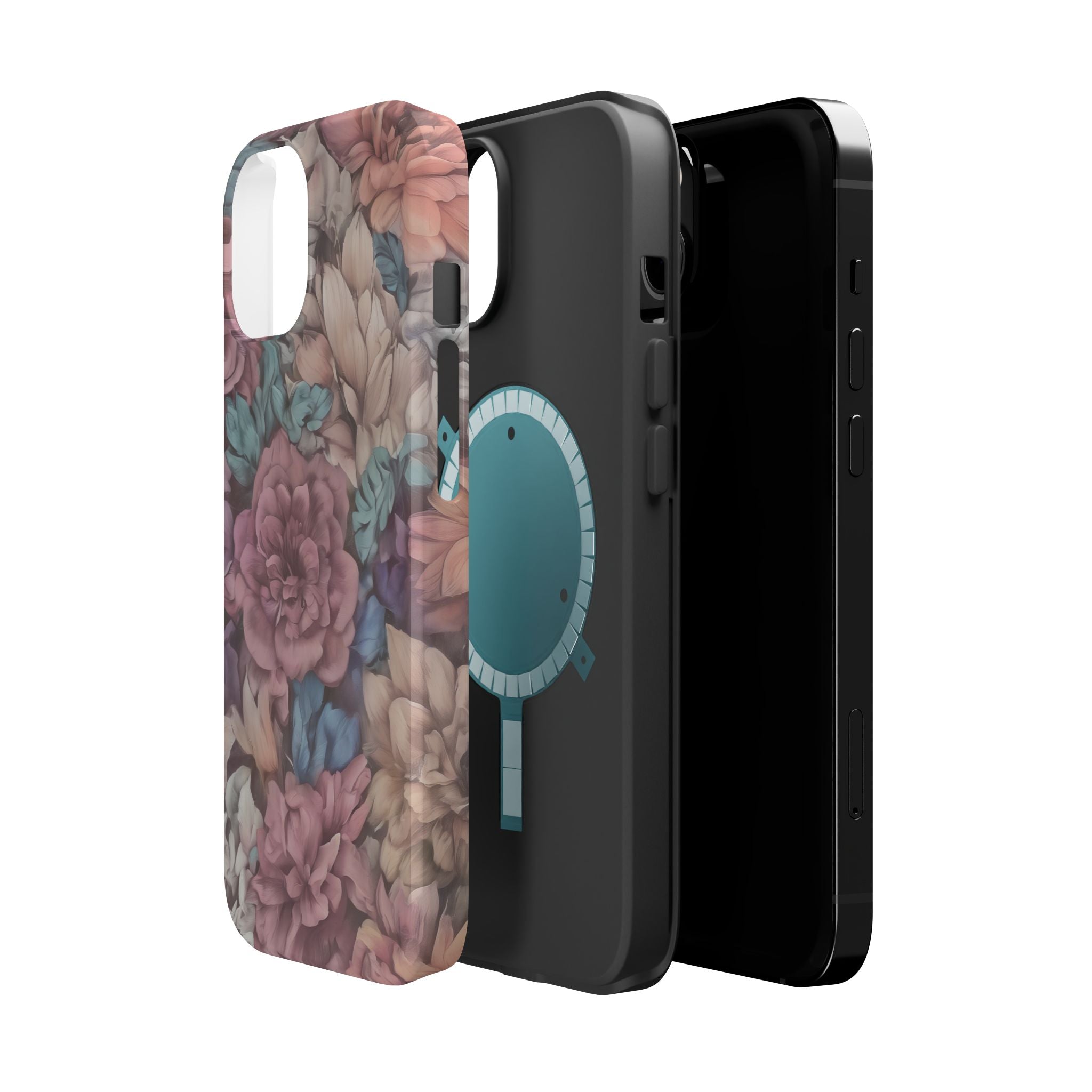 Floral Pattern Phone Case | Magnetic Impact-Resistant Case