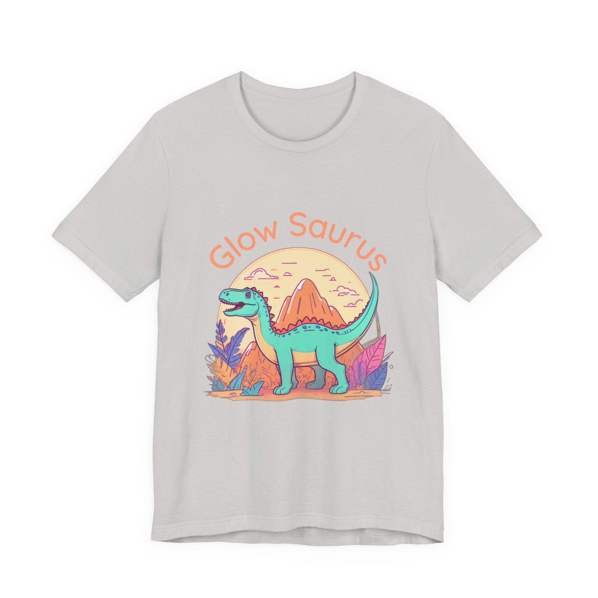 Glow Saurus Tee — Cute Retro Dinosaur T‑Shirt