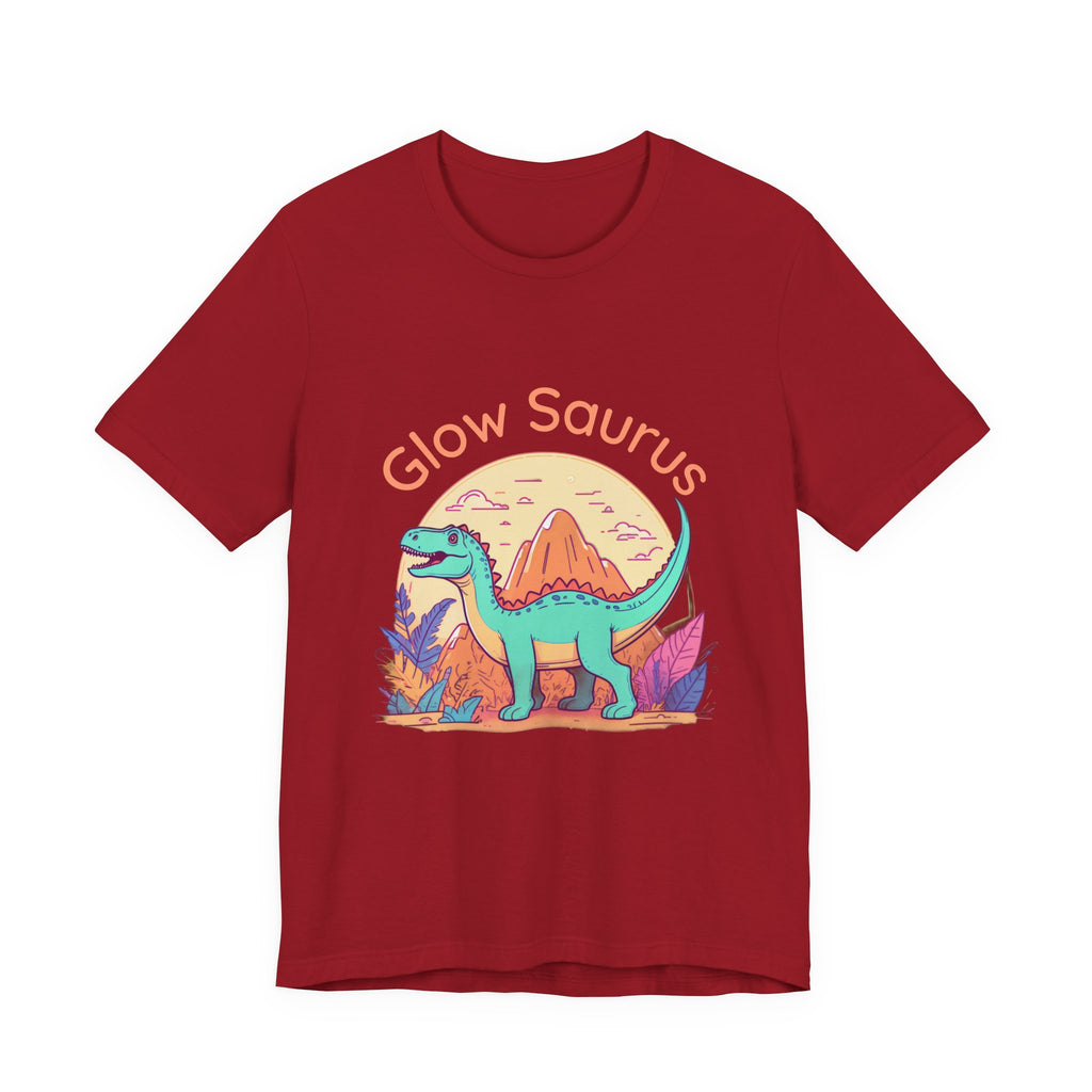 Glow Saurus Tee — Cute Retro Dinosaur T‑Shirt