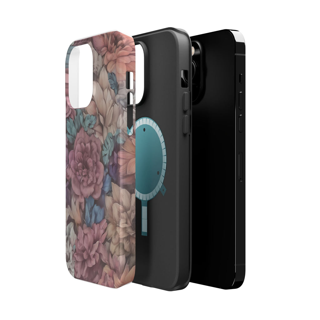 Floral Pattern Phone Case | Magnetic Impact-Resistant Case