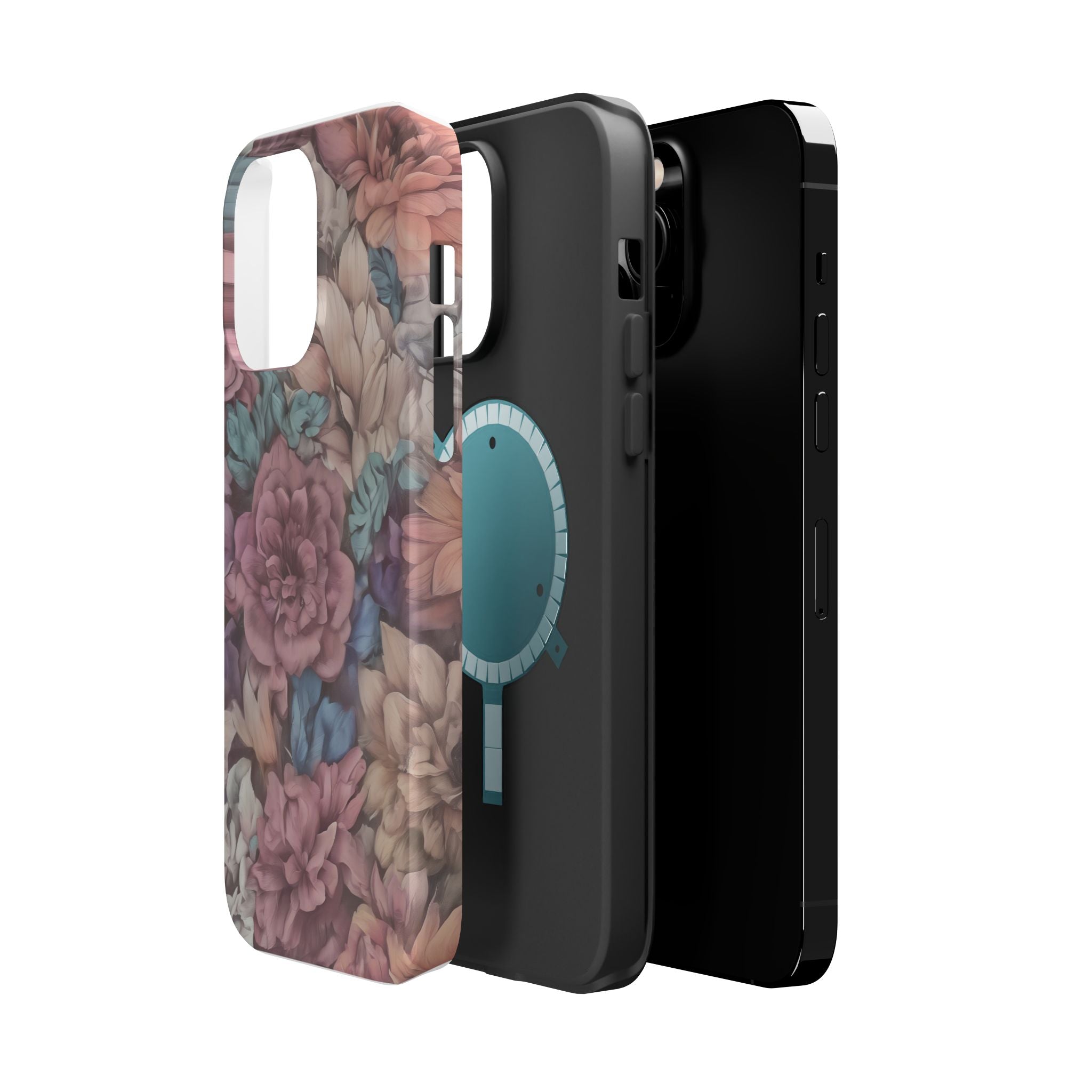 Floral Pattern Phone Case | Magnetic Impact-Resistant Case