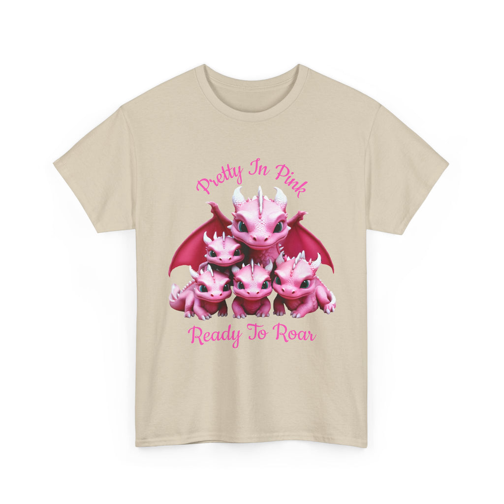 Pretty In Pink Dragons tee | Ready To Roar design